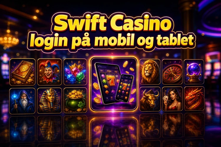 Swift Casino login på mobil og tablet