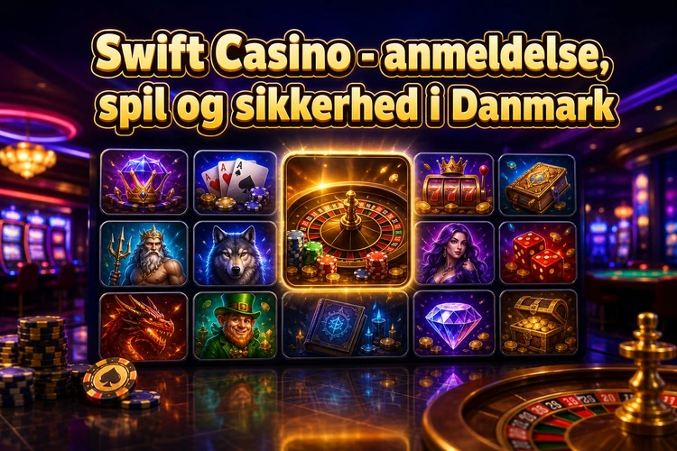 Swift Casino - anmeldelse, spil og sikkerhed i Danmark