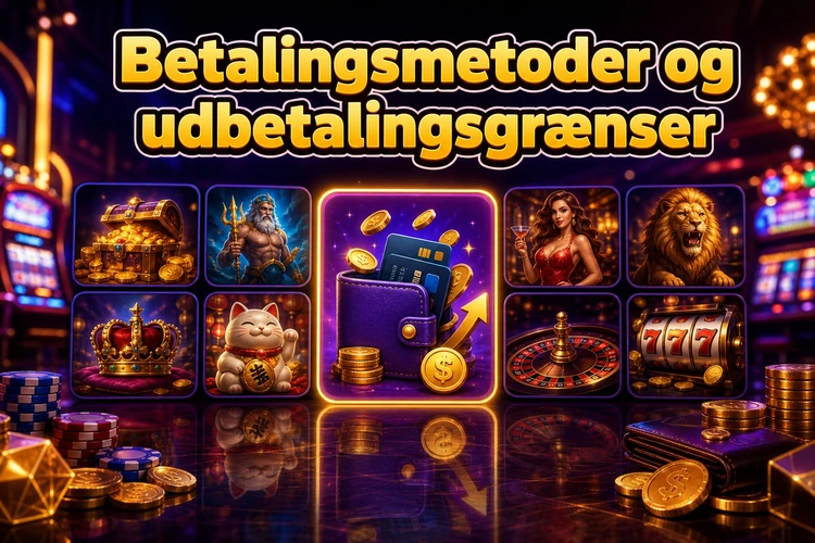 Betalingsmetoder og udbetalingsgrænser